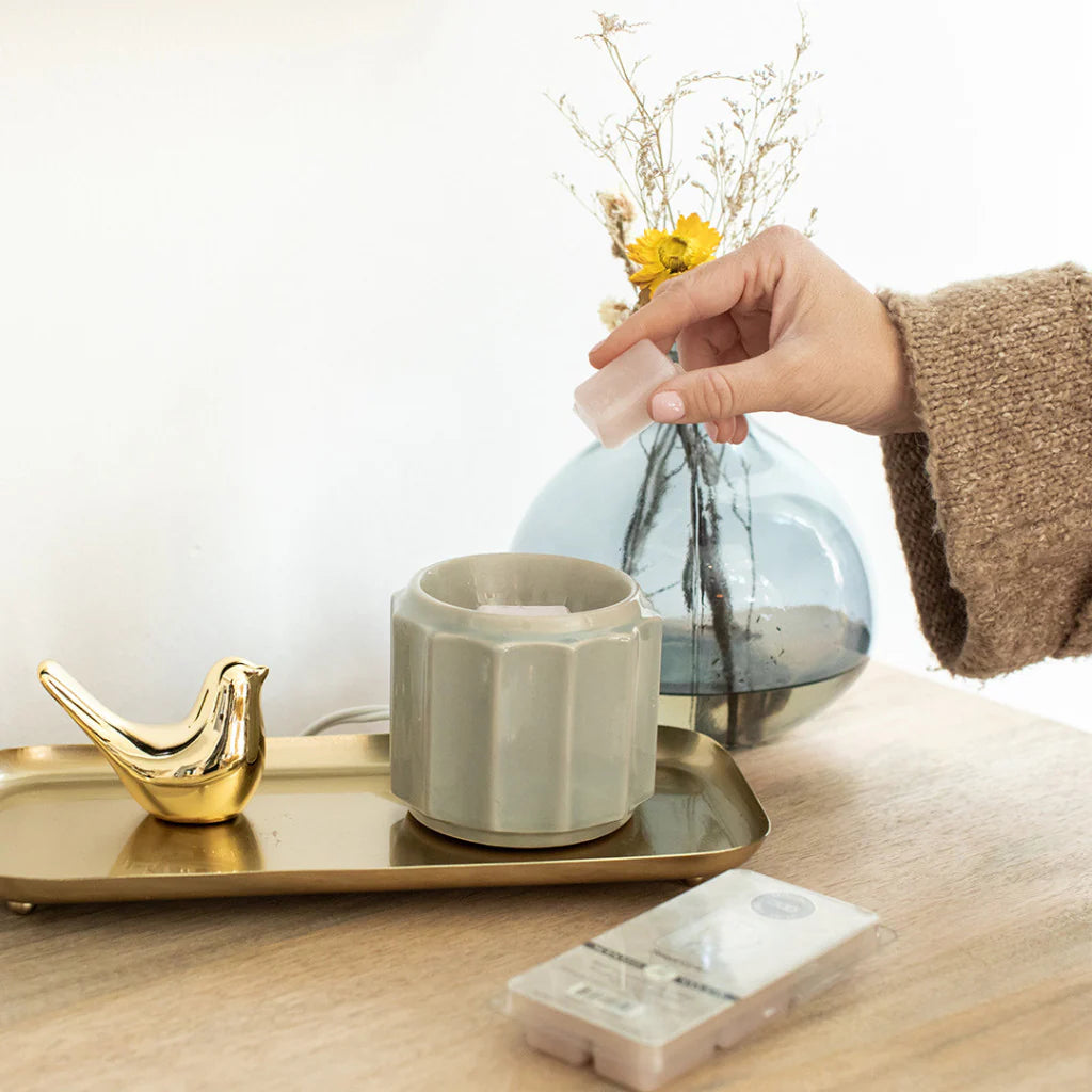 Wax Warmer - Banded Grey