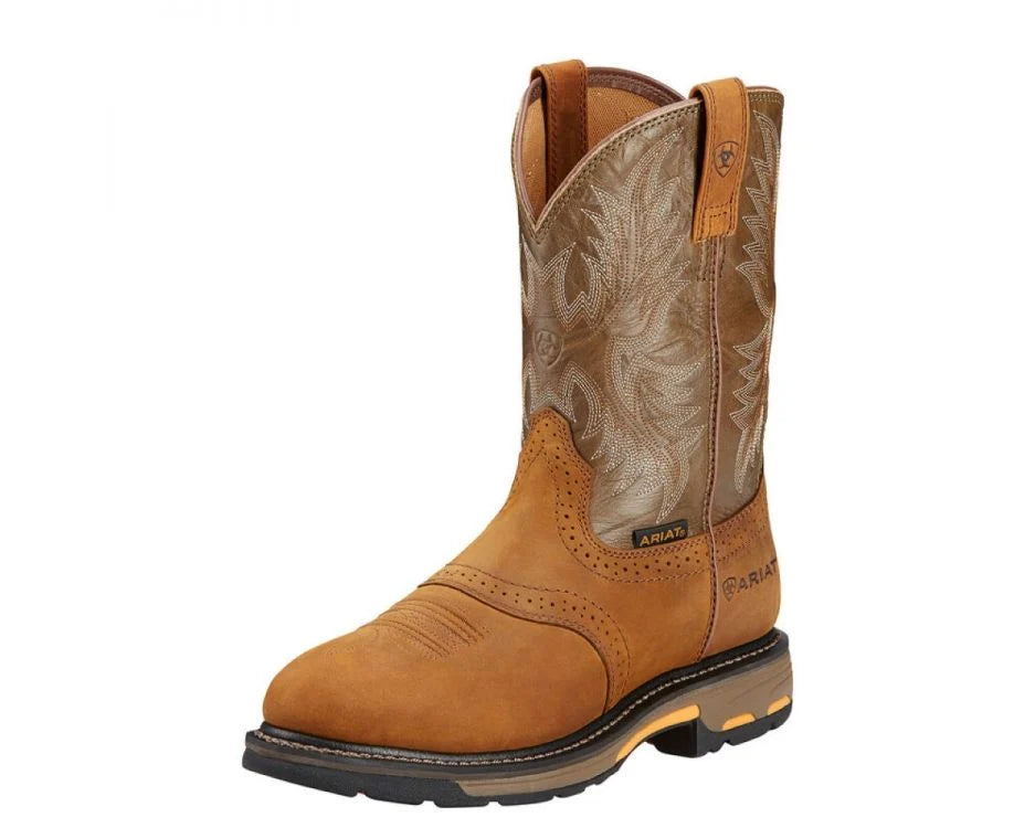 Men's Ariat WorkHog Pull On Round Toe Work Boots