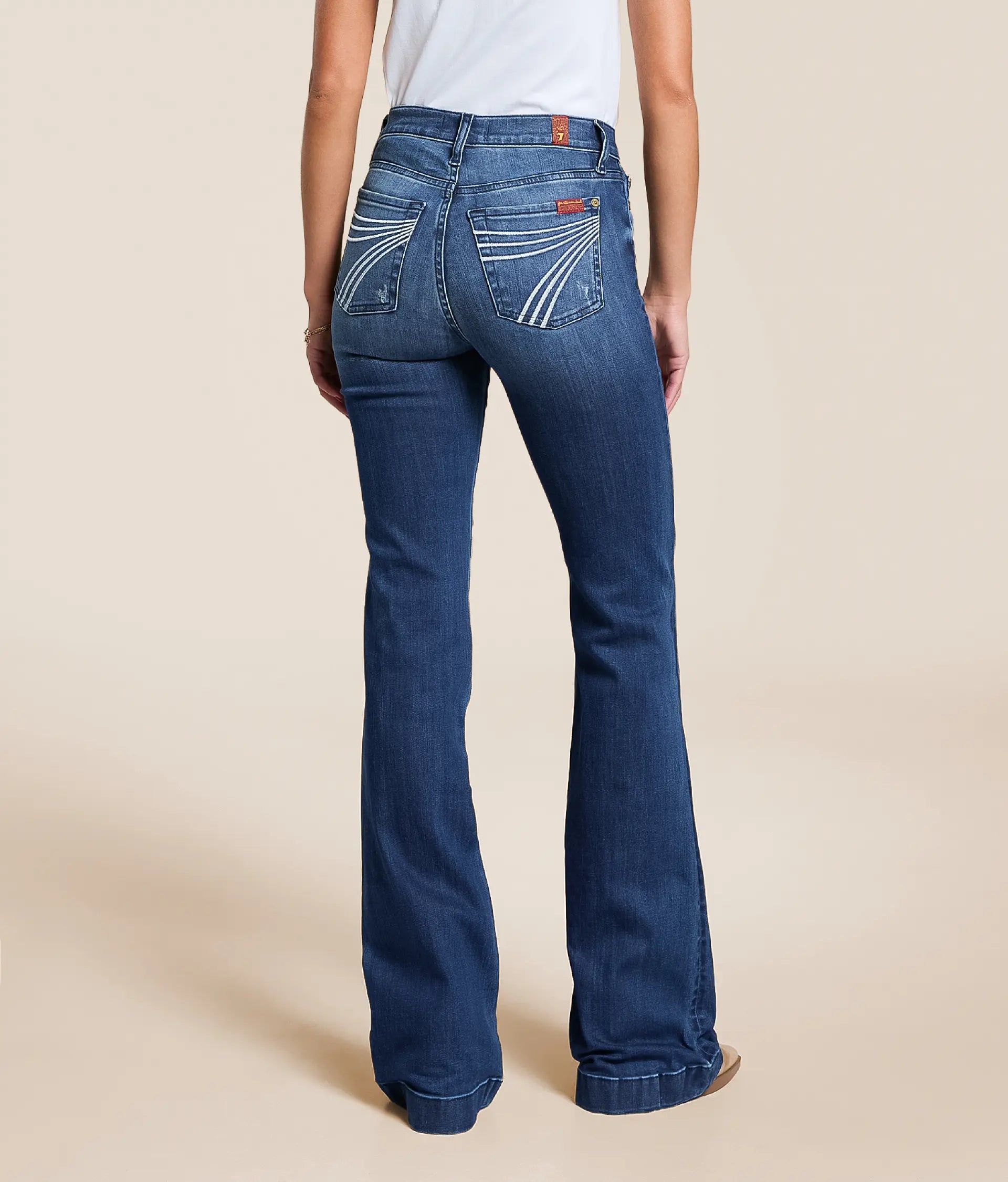 7 for All Mankind DOJO Slim Illusion Trouser Stretch Jeans | Lake Blue | 34"