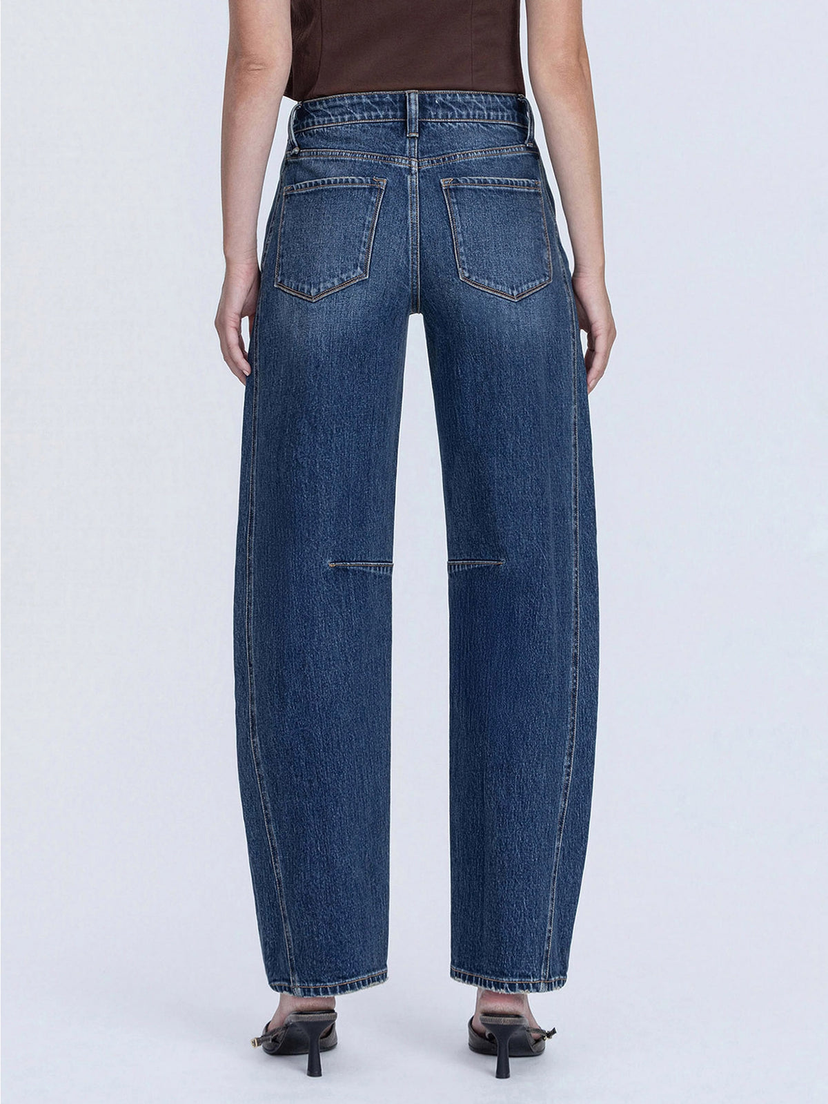 The Jade High Rise Barrel Jeans