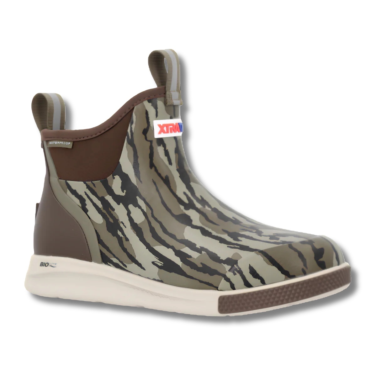 Men's Xtratuf Sport Ankle Deck Boot in Mossy Oak Bottomland