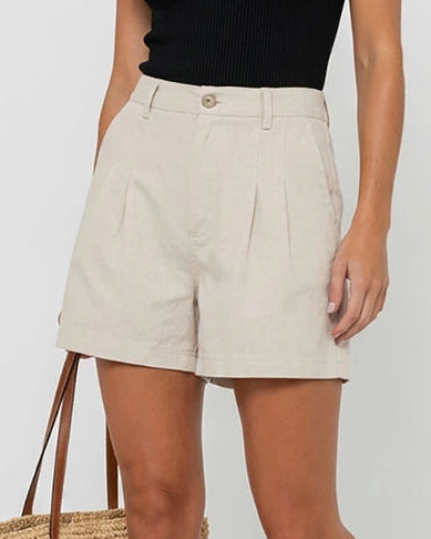 The Getaway Shorts in Tan