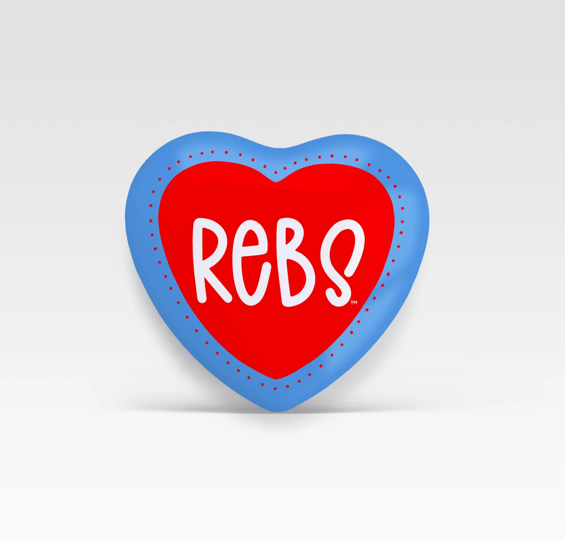Heart Rebs Game Day Button