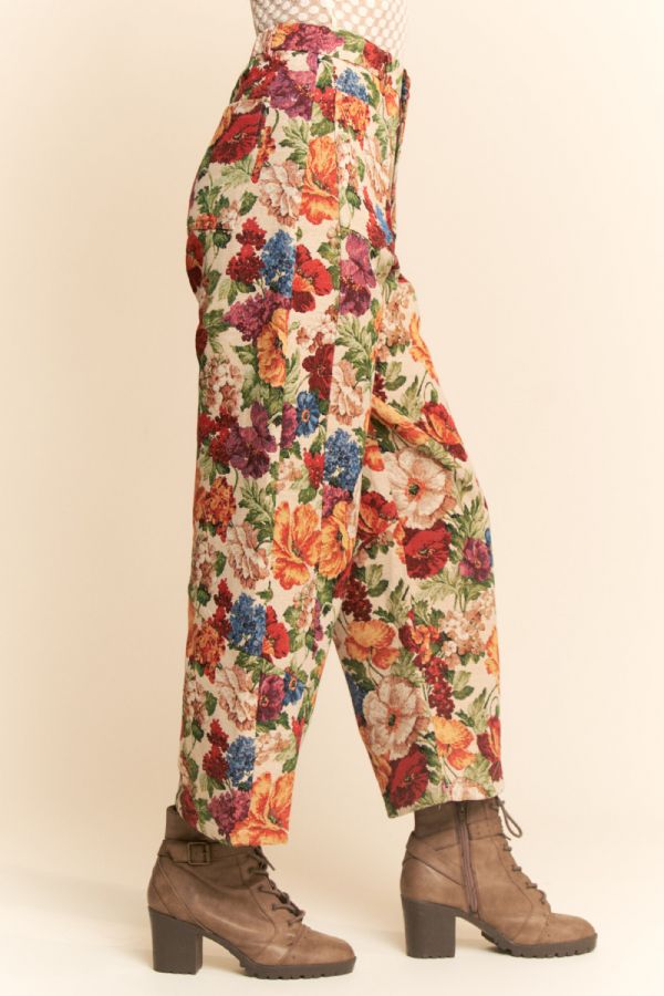 The Ruth Tapestry Barrel Pants