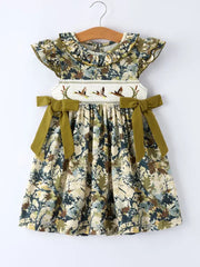 Duck Blind Smocked Dress