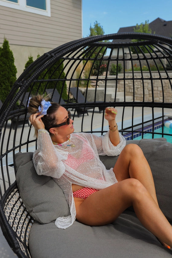 Kaxi Poolside Satin Jumbo Scrunchie