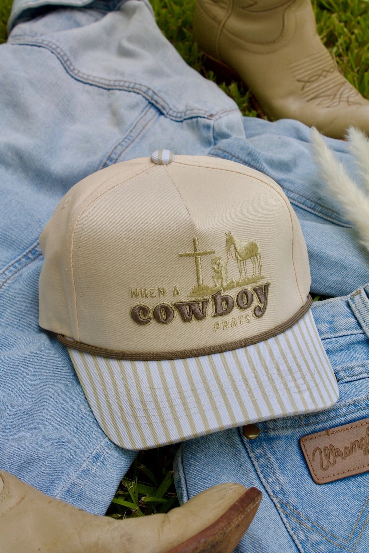 Cowboys Prays Canvas Trucker Hat