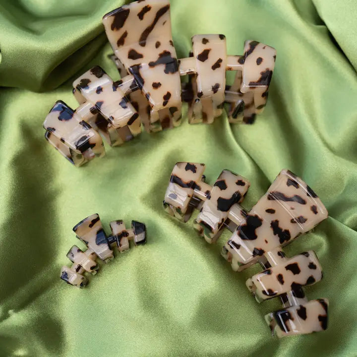 Teleties Classic Hair Clip | Large | Blonde Tortoise