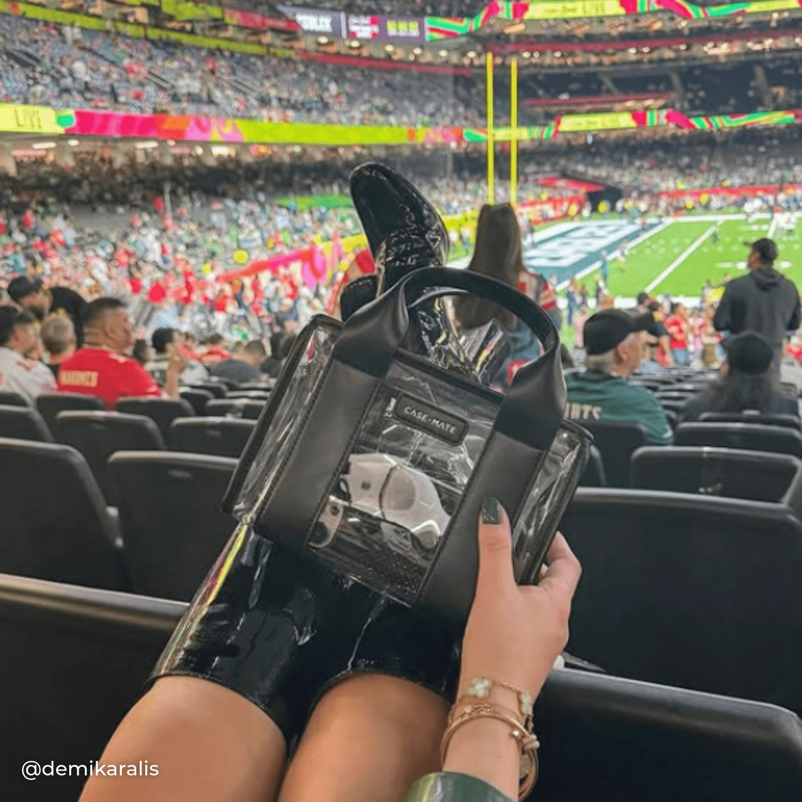 Case-Mate Clear Stadium Bag - Midnight Black