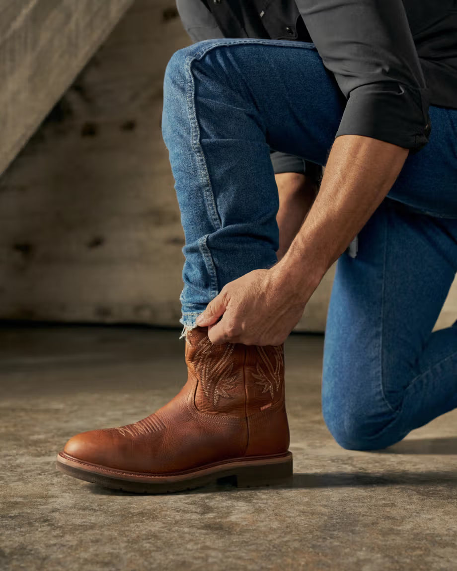 Tecova Men's LongHaul Waterproof Round Composite Toe Work Boot