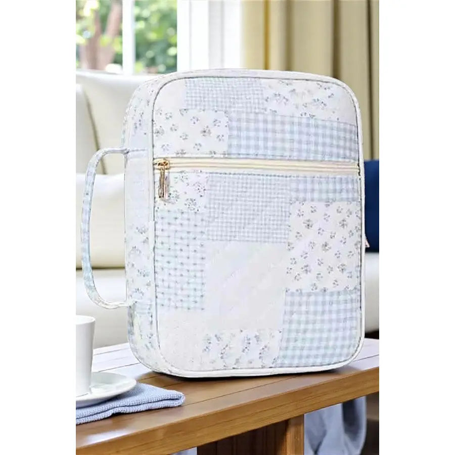 Miriam Blue Patchwork Bible Cover with Accessories