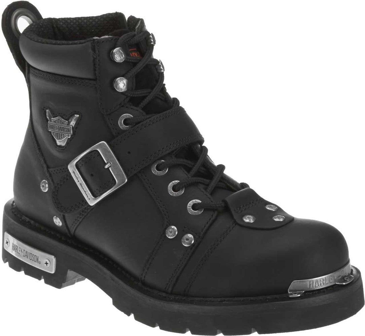 Men's Harley-Davidson Brake Buckle Black 6.00-Inch Motorcycle Boots