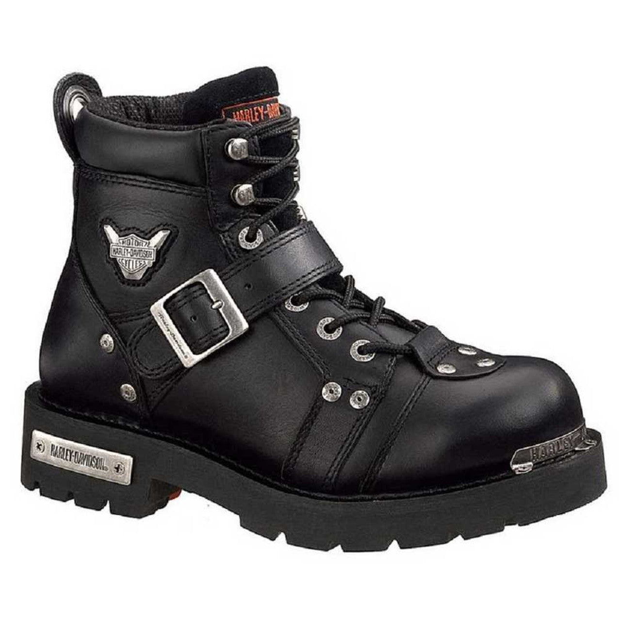Men's Harley-Davidson Brake Buckle Black 6.00-Inch Motorcycle Boots