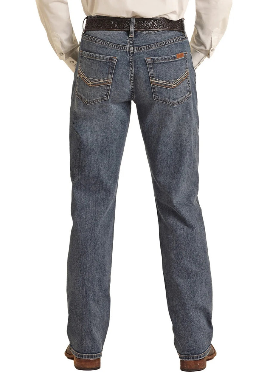 Men's Rock & Roll Double Barrel Stackable Bootcut Jean