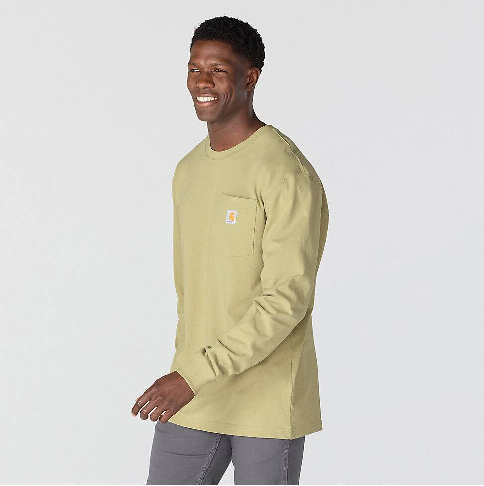Carhartt Dearborn Loose LS T-Shirt in Faded Fatigue