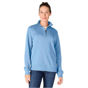 Carhartt | Women's Tencel Relaxed Fit Half Zip Sweatshirt in Workwear Blue