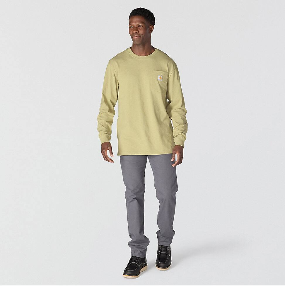 Carhartt Dearborn Loose LS T-Shirt in Faded Fatigue