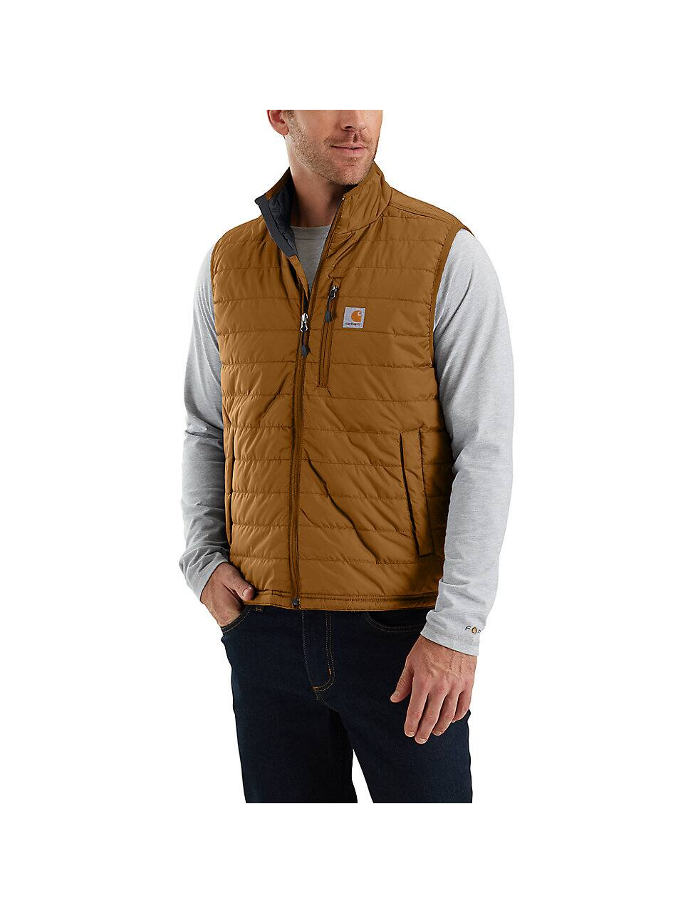 Carhartt Men's Gilliam Insulated Vest in Brown