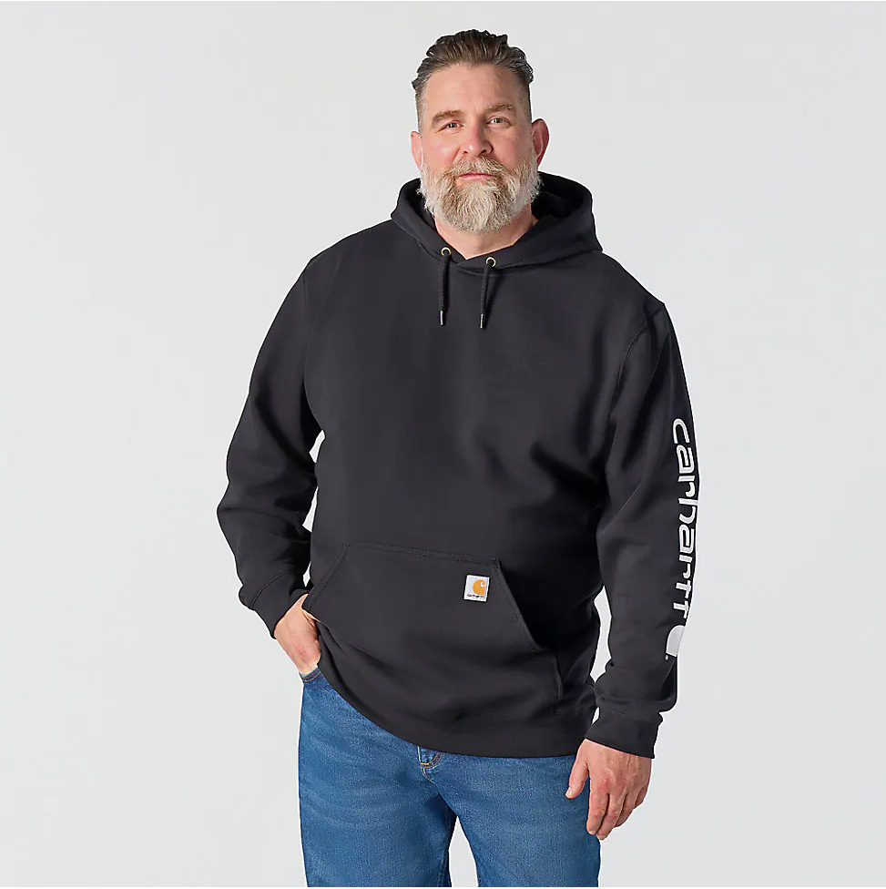 Carhartt Iconic K288 Logo Sweatshirt in Black