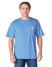Carhartt | Men's Iconic K87 Loose Fit Pocket T-Shirt - Deep Workwear Blue Heather