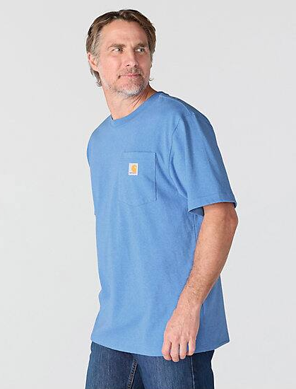 Carhartt | Men's Iconic K87 Loose Fit Pocket T-Shirt - Deep Workwear Blue Heather