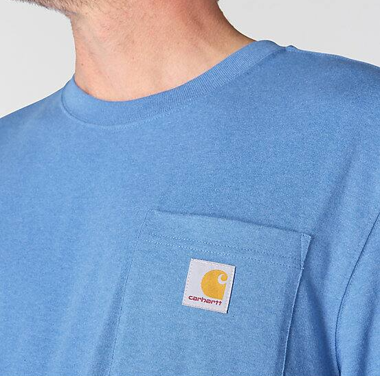 Carhartt | Men's Iconic K87 Loose Fit Pocket T-Shirt - Deep Workwear Blue Heather