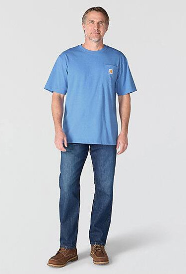 Carhartt | Men's Iconic K87 Loose Fit Pocket T-Shirt - Deep Workwear Blue Heather