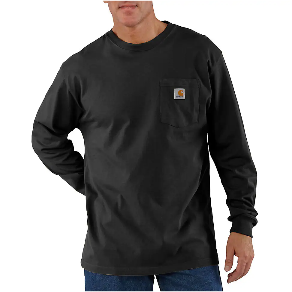 Carhartt Dearborn Loose LS T-Shirt in Black