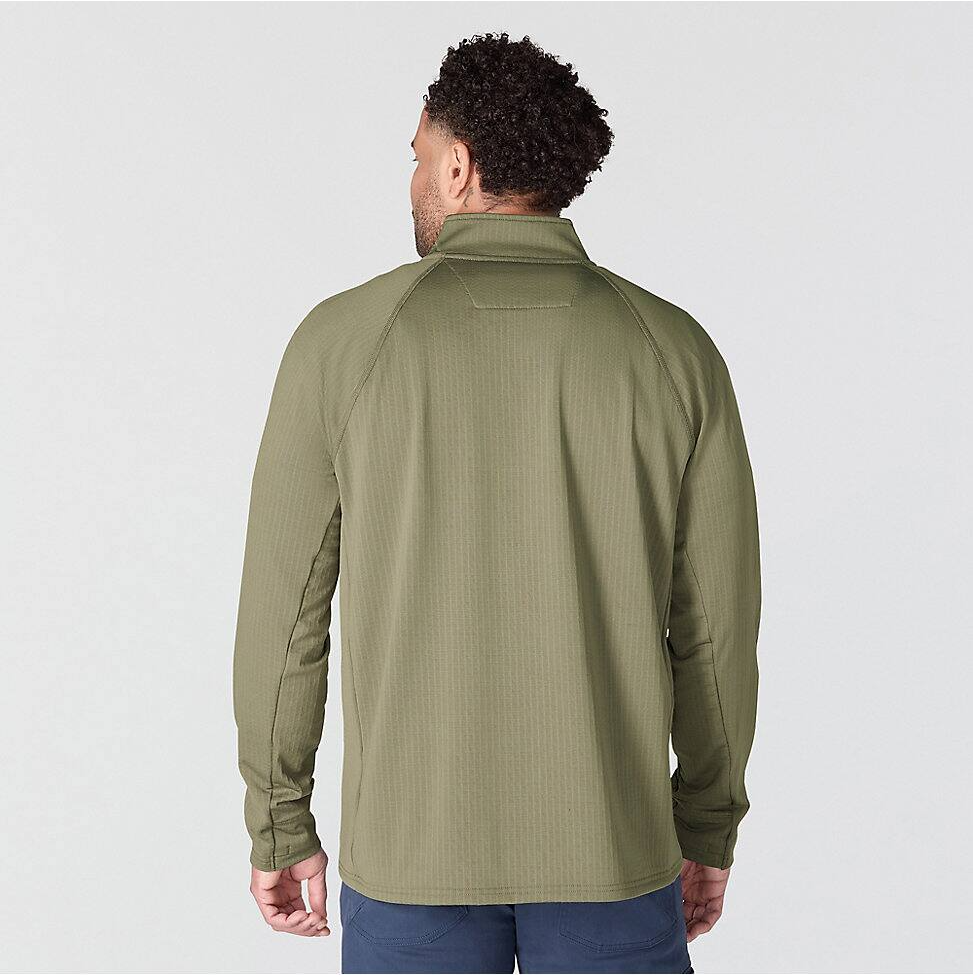 Carhartt Men's Force Ironwood Relaxed 1/2-Zip Pullover in Dusty Olive