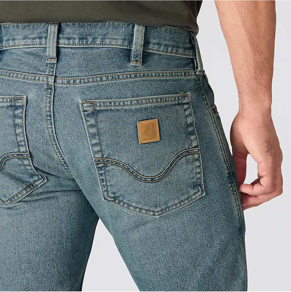 Carhartt Men's Relaxed Bootcut Rugged Flex® Jeans in Bluestem