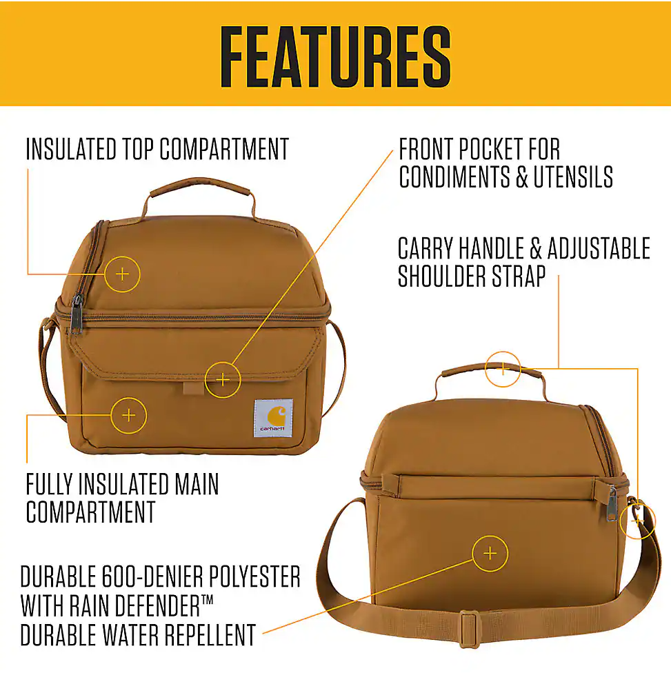 Carhartt Insulated 12 Can Lunch Cooler in Bottomland