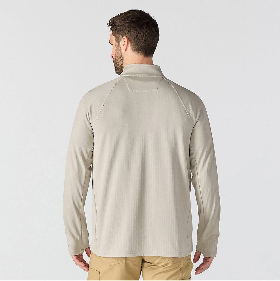 Carhartt Men's Force Ironwood Relaxed 1/2-Zip Pullover in Cobblestone