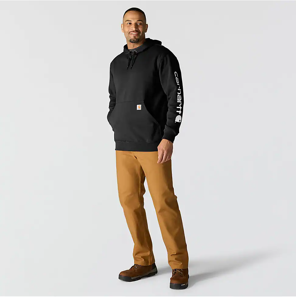 Carhartt Iconic K288 Logo Sweatshirt in Black