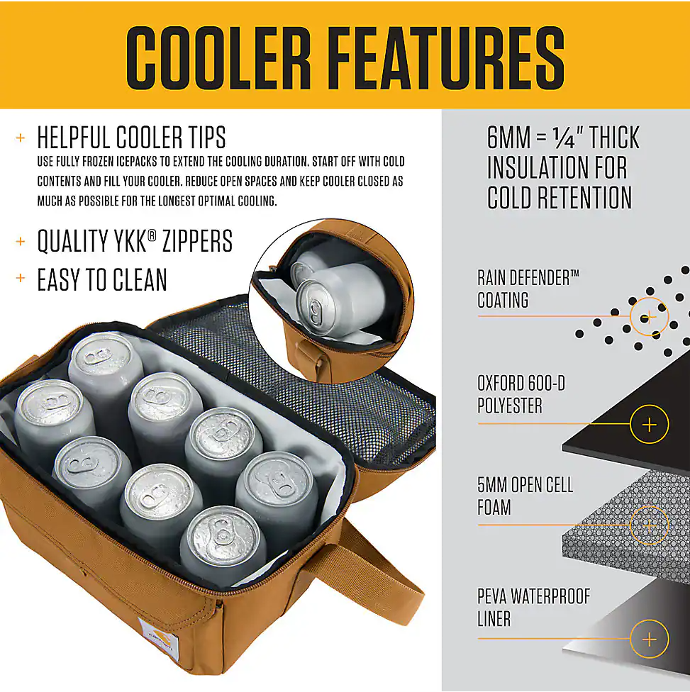 Carhartt Insulated 12 Can Lunch Cooler in Bottomland