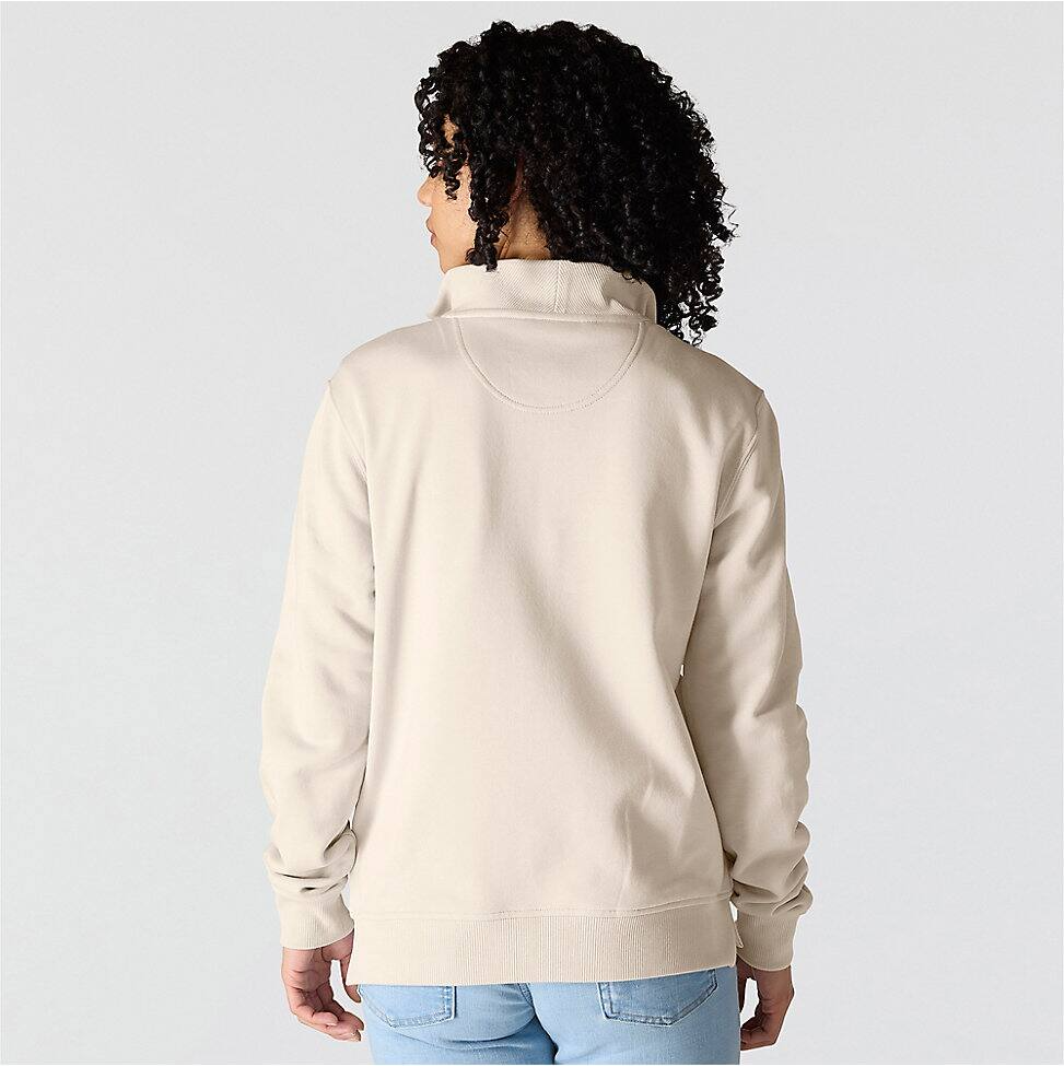 Carhartt | Women's Tencel Relaxed Fit Half Zip Sweatshirt in Oat Milk