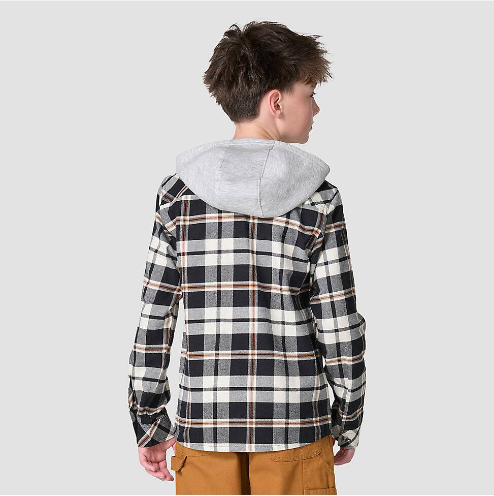 Carhartt Kid's Flannel Button-Front Hooded Shirt
