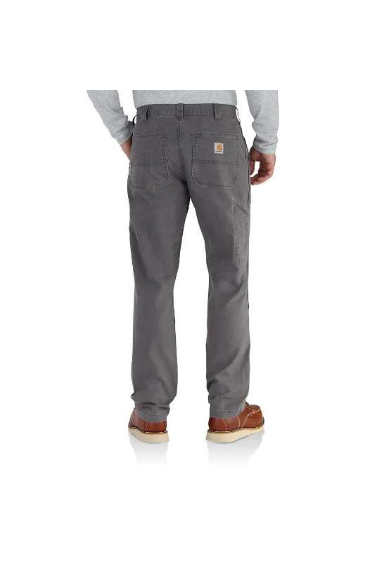 Men's Carhartt Rugged Flex Relaxed Fit Canvas Work Pants In Dark Men's Carhartt Rugged Flex Relaxed Fit Canvas Work Pants In Dark