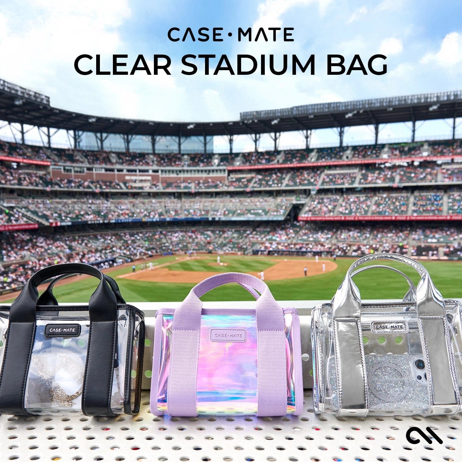 Case-Mate Clear Stadium Bag - Midnight Black