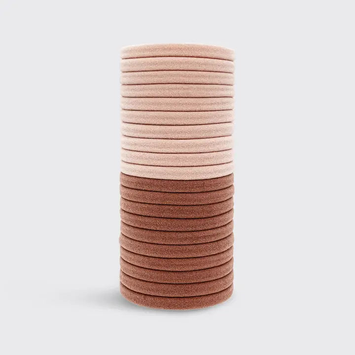 Kitsch Eco-Friendly Nylon Elastics 20pc Set - Blush