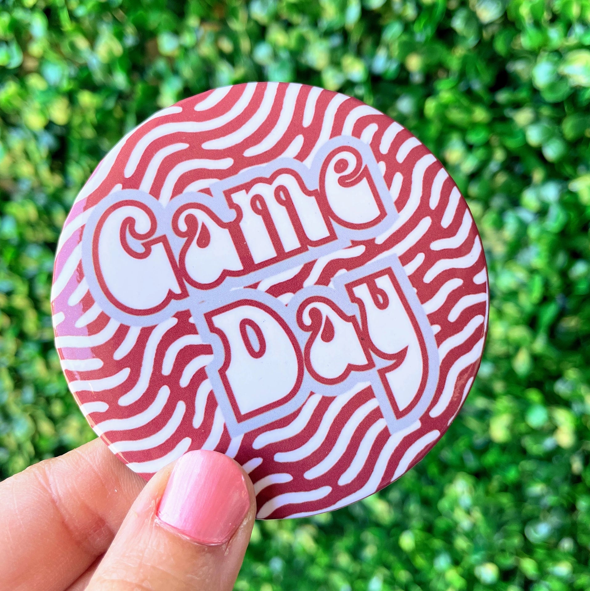 Wild Game Day Button - MS State