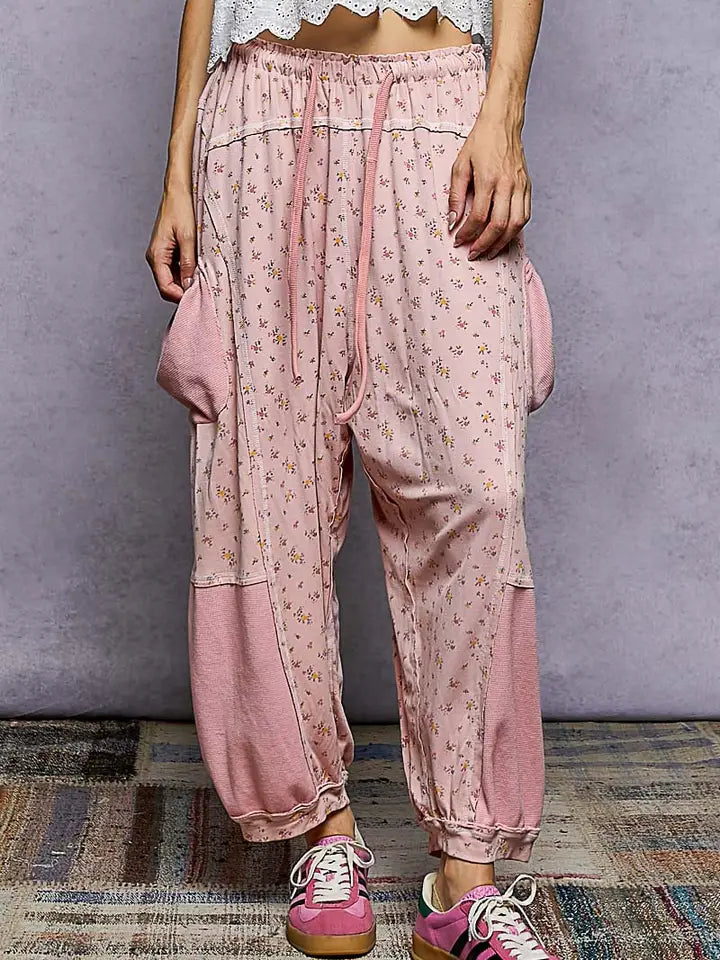 Sweet Rose Comfy Barrel Pants