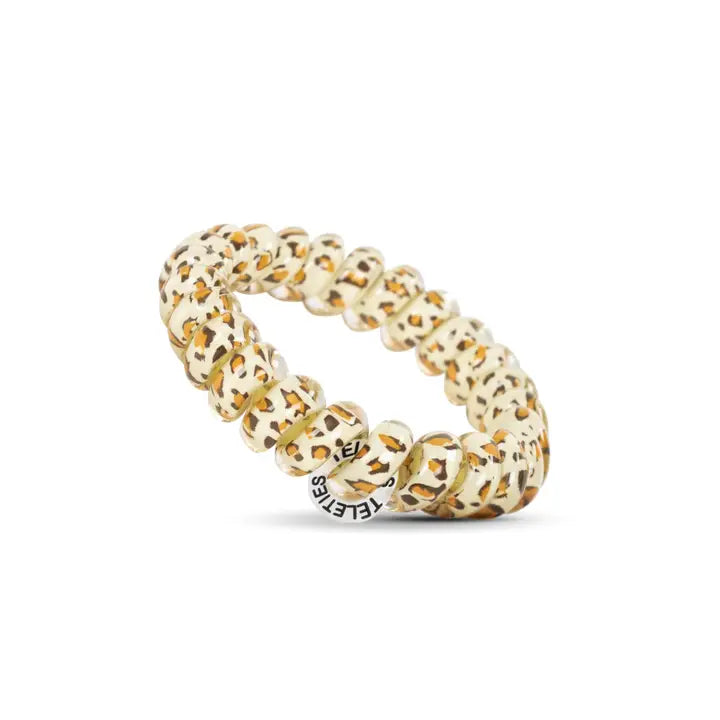 Teleties Spiral Hair Coils | Large | Leopard Hair Ties