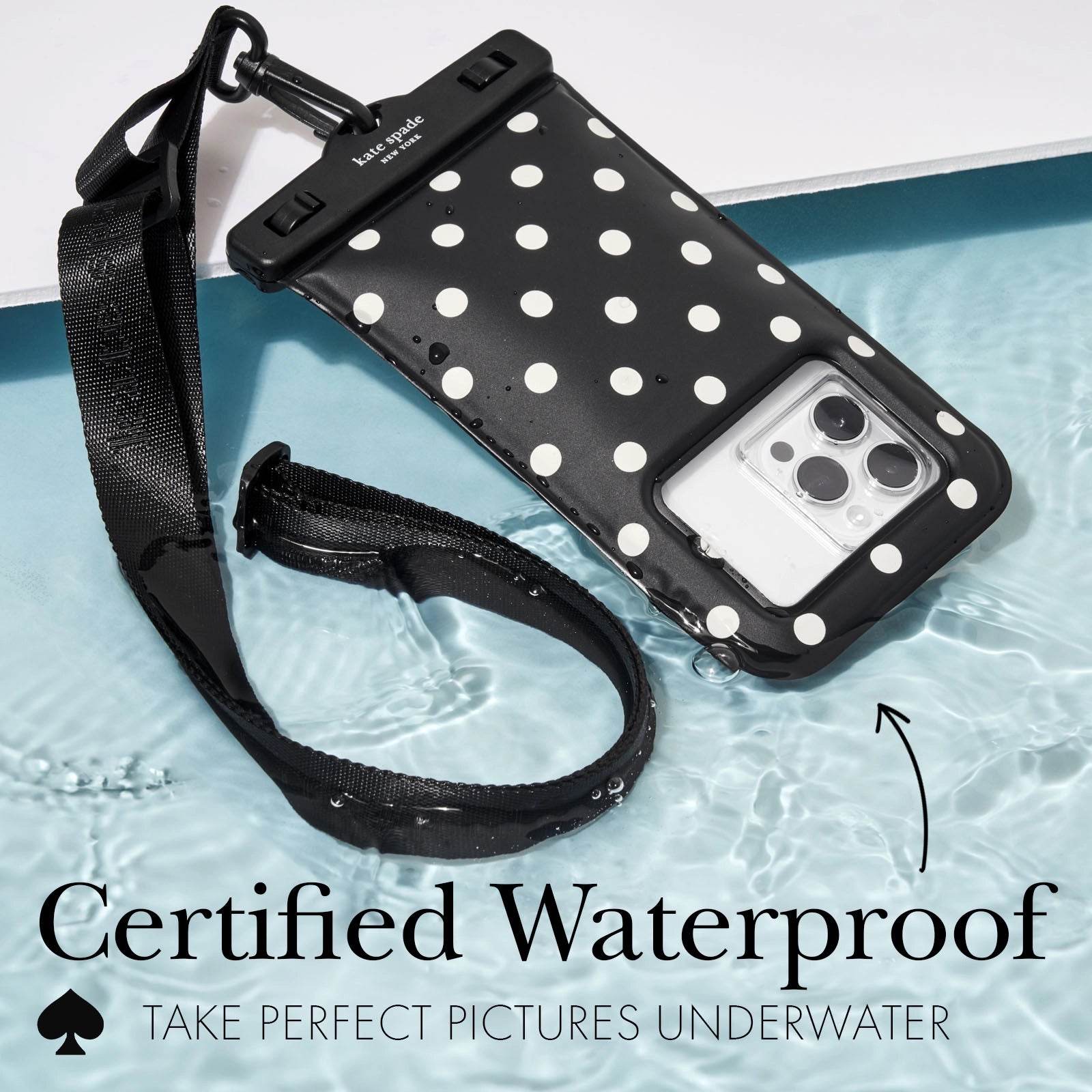 Kate Spade Waterproof Phone Pouch - Polka Dot