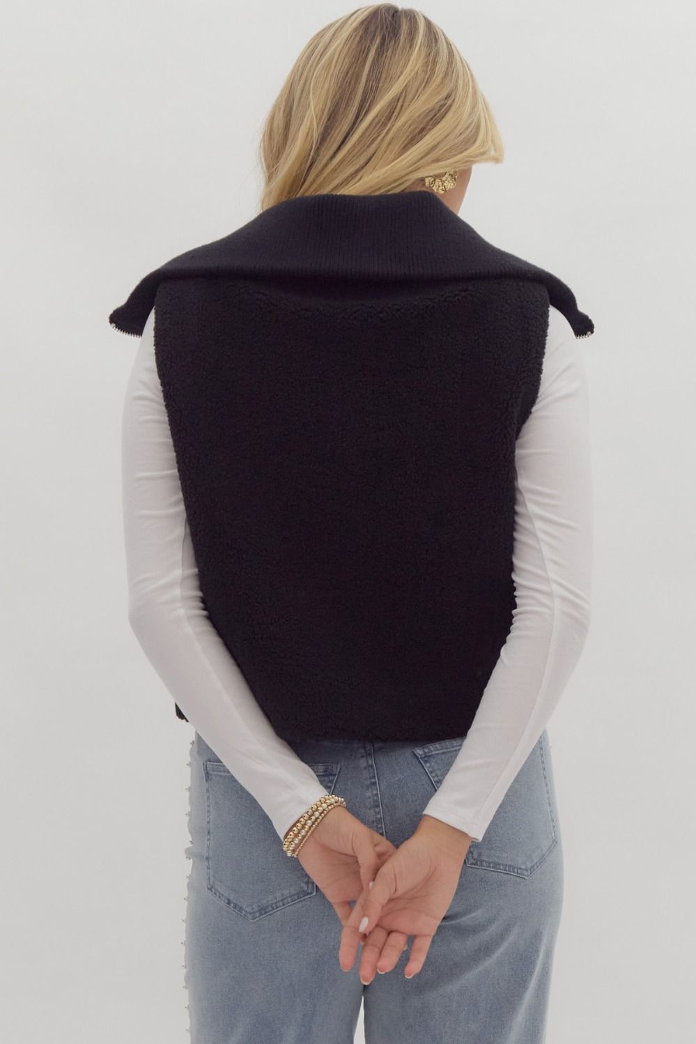 Cabin Cozy Black Vest