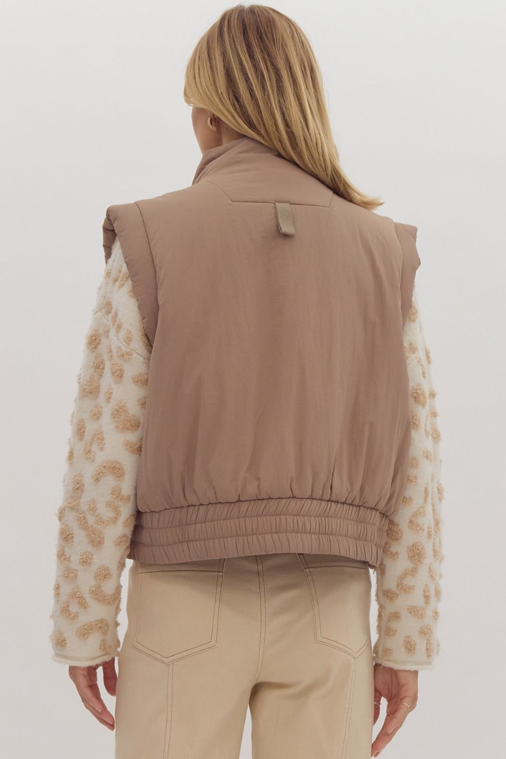 Mountain Top Morning Mocha Puffer Vest