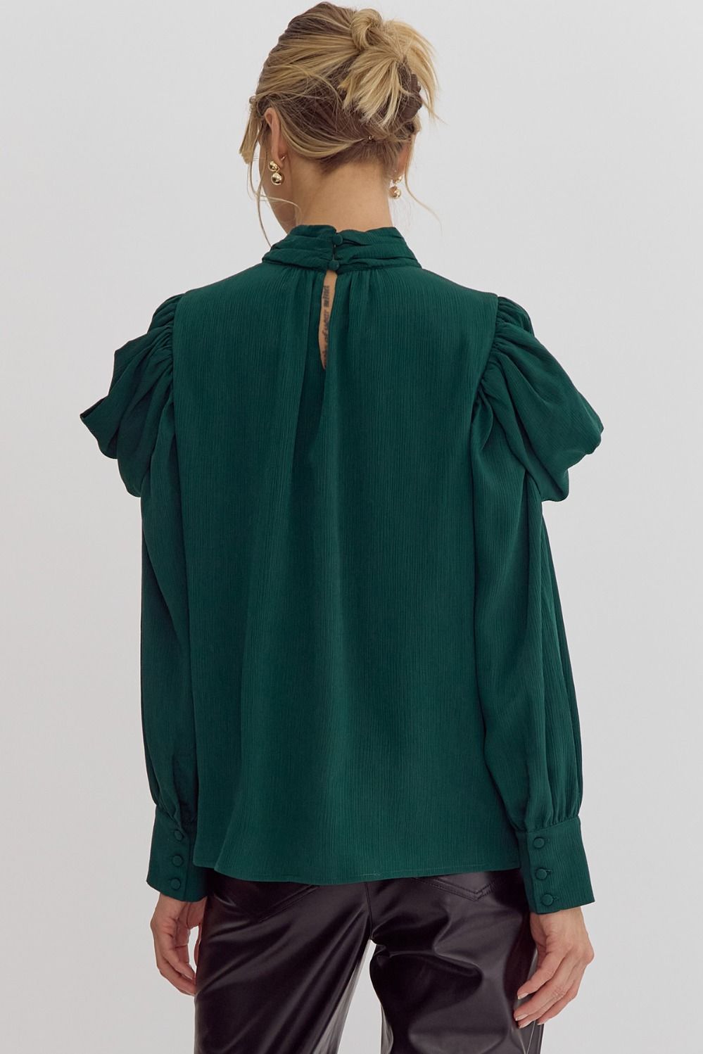 Simply Stunning Hunter Green Top