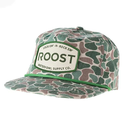 Gorra Roost Old School con parche de camuflaje