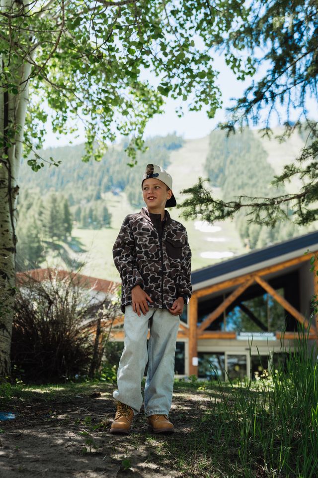 Burlebo Youth Micro Fleece Jacket - Mallard Mayhem Camo