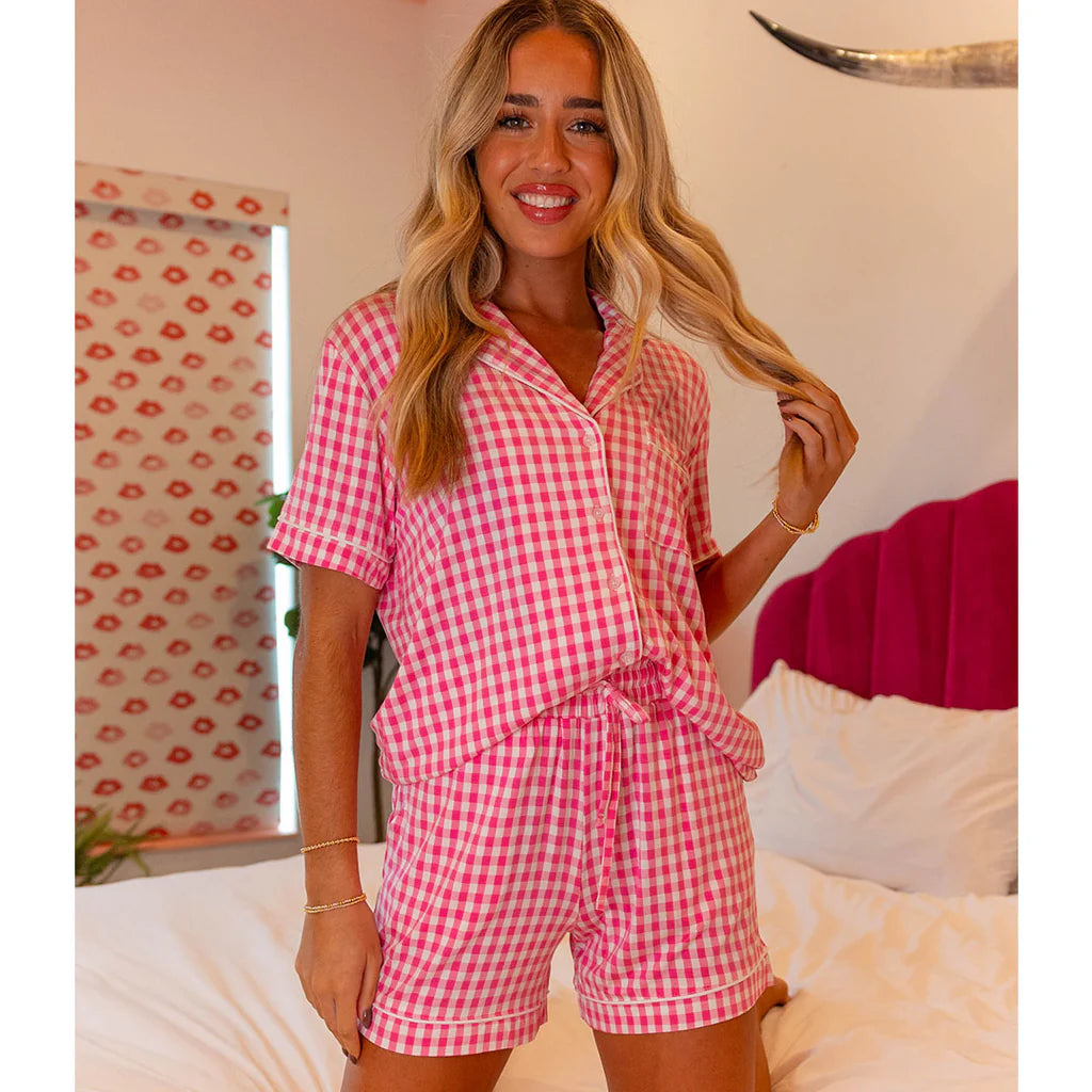 Lulu Mac Pink Gingham Pjs