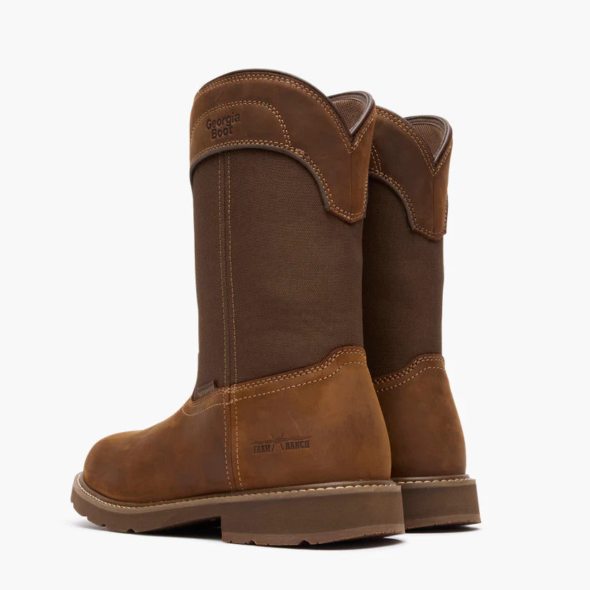 Georgia Boots | Men's 11" Core 37 Farm & Ranch Round Toe Waterproof Boots